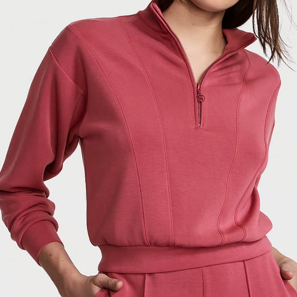 NWT VICTORIA'S SECRET
Sandwash Half-Zip Pullover